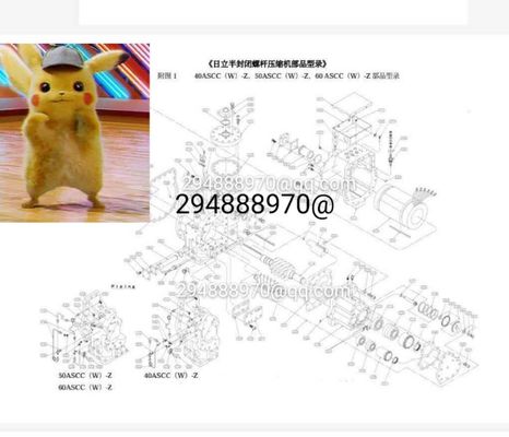 ব্র্যান্ড নতুন মূল হিটাচি বায়ু শীতল স্ক্রু chiller gasket DPK এবং MPK G7D02275A G7D02276A